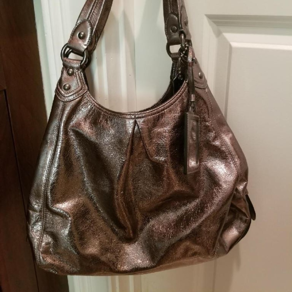 Authentic Silver Coach Purse - image 2